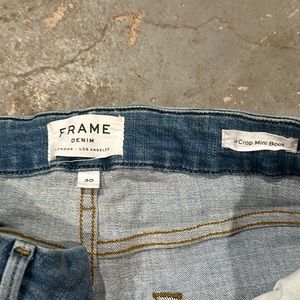 Frame Denim Le Crop Mini Boot Raw Edge. Size 30